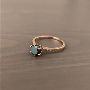 Rose Gold/Black Diamond Ring(sz 7)